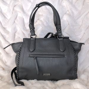 NEW Jessica Simpson Camille Satchel Charcoal Grey purse handbag crossbody